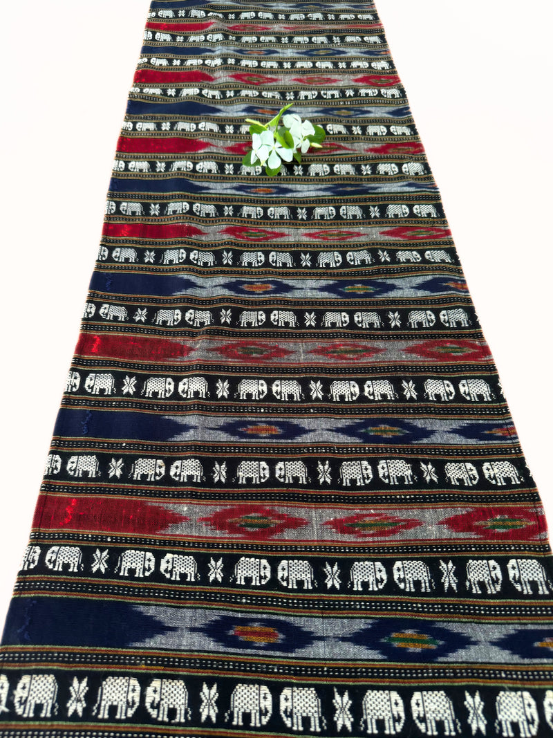 Hand woven ikat table runner - Pallu Design