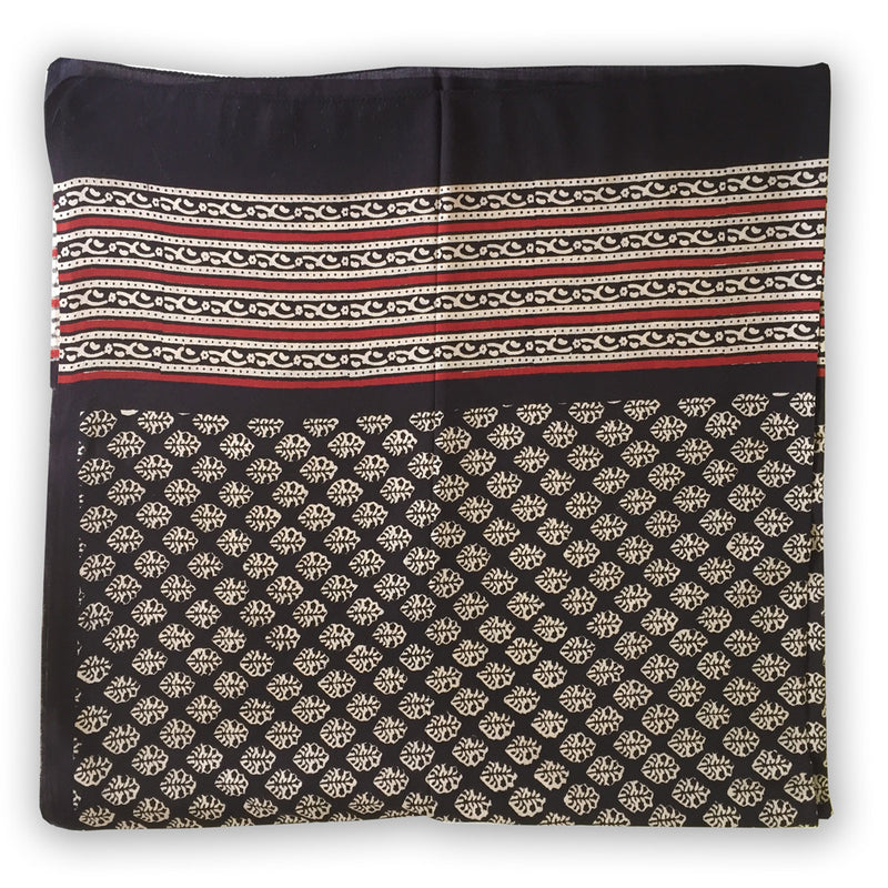 Indian Cotton Block print scarf or sarong - Pallu Design