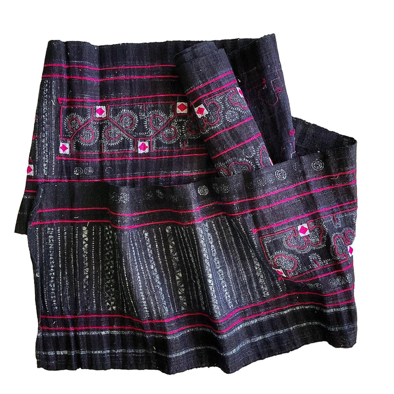 Indigo Batik Hemp Fabric 2.2 mt