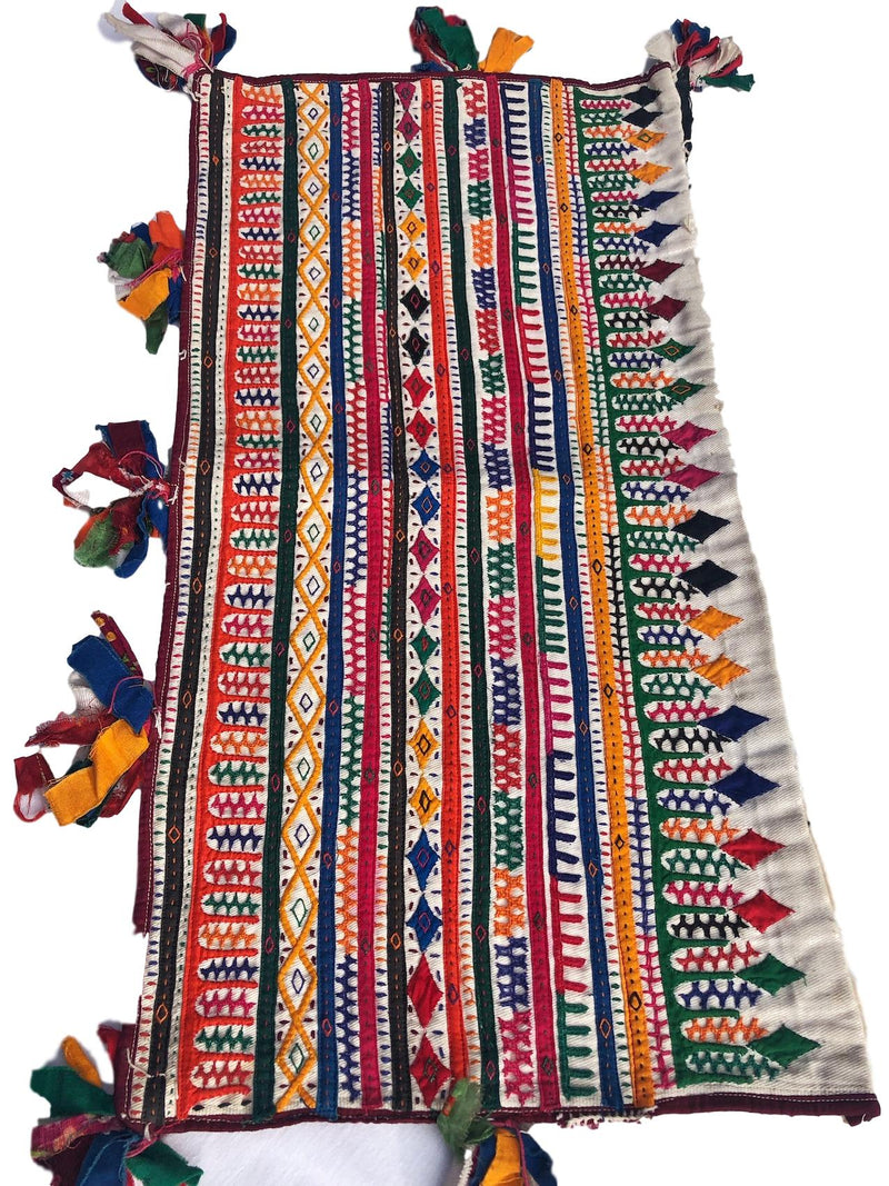 Kutch Applique Embroidered Fabric - Pallu Design