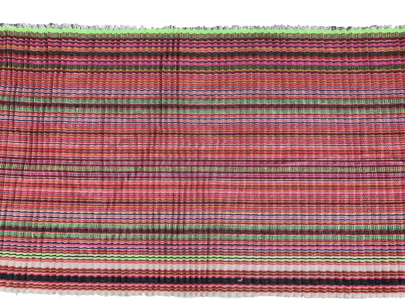Hmong fabric table runner - Multi white - 2.48cm