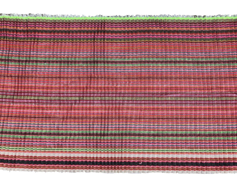 Hmong fabric table runner - Multi white - 2.48cm