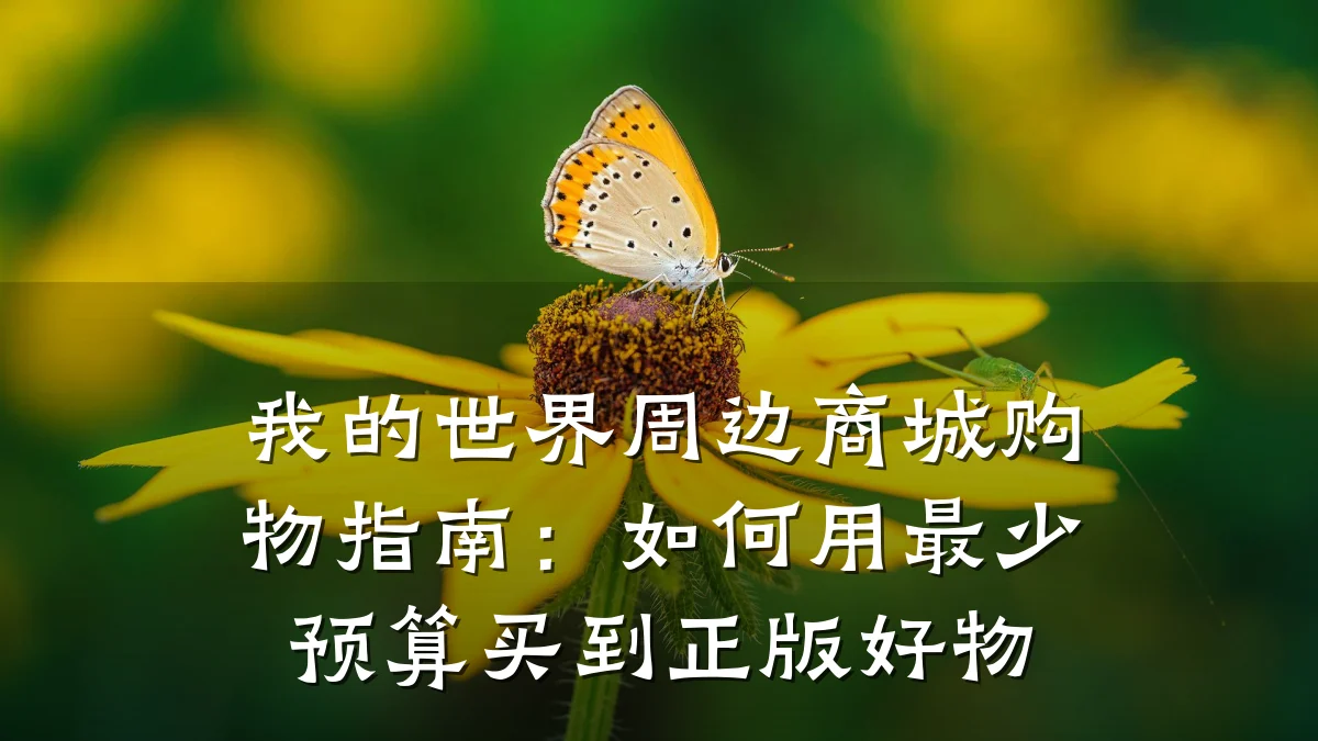我的世界周边商城购物指南:如何用最少预算买到正版好物