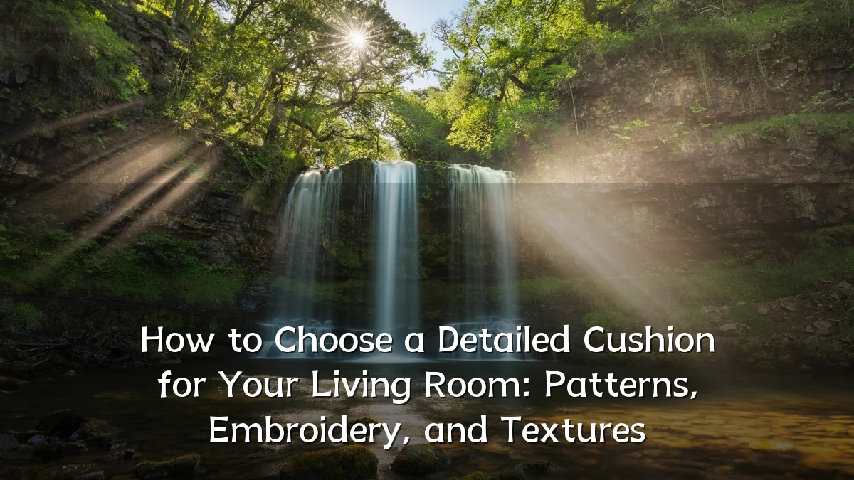 How to Choose a Detailed Cushion for Your Living Room: Patterns, Embroidery, and Textures
