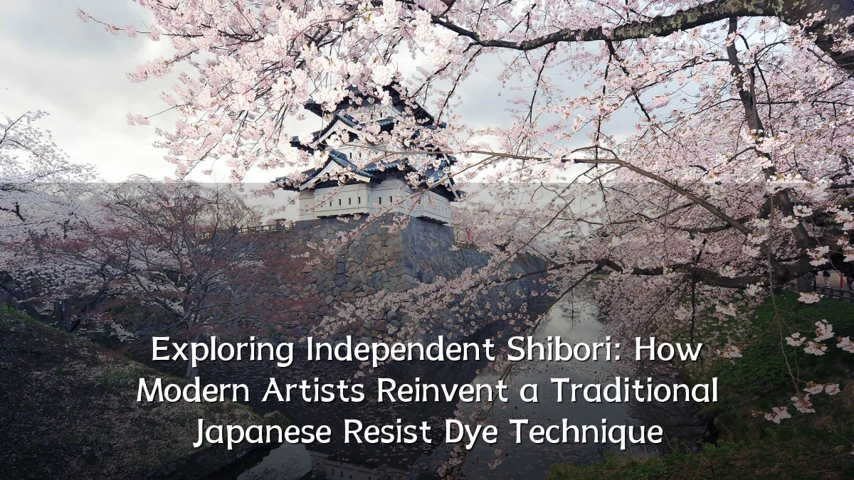 Exploring Independent Shibori: How Modern Artists Reinvent a Traditional Japanese Resist Dye Technique