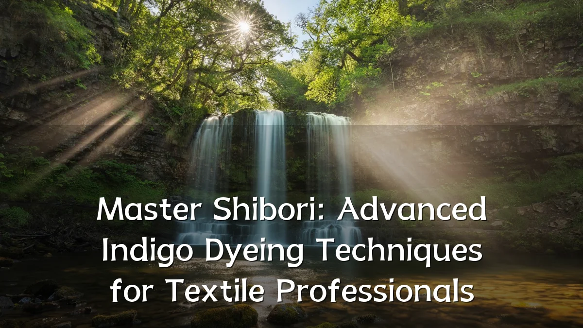 Master Shibori: Advanced Indigo Dyeing Techniques for Textile Professionals