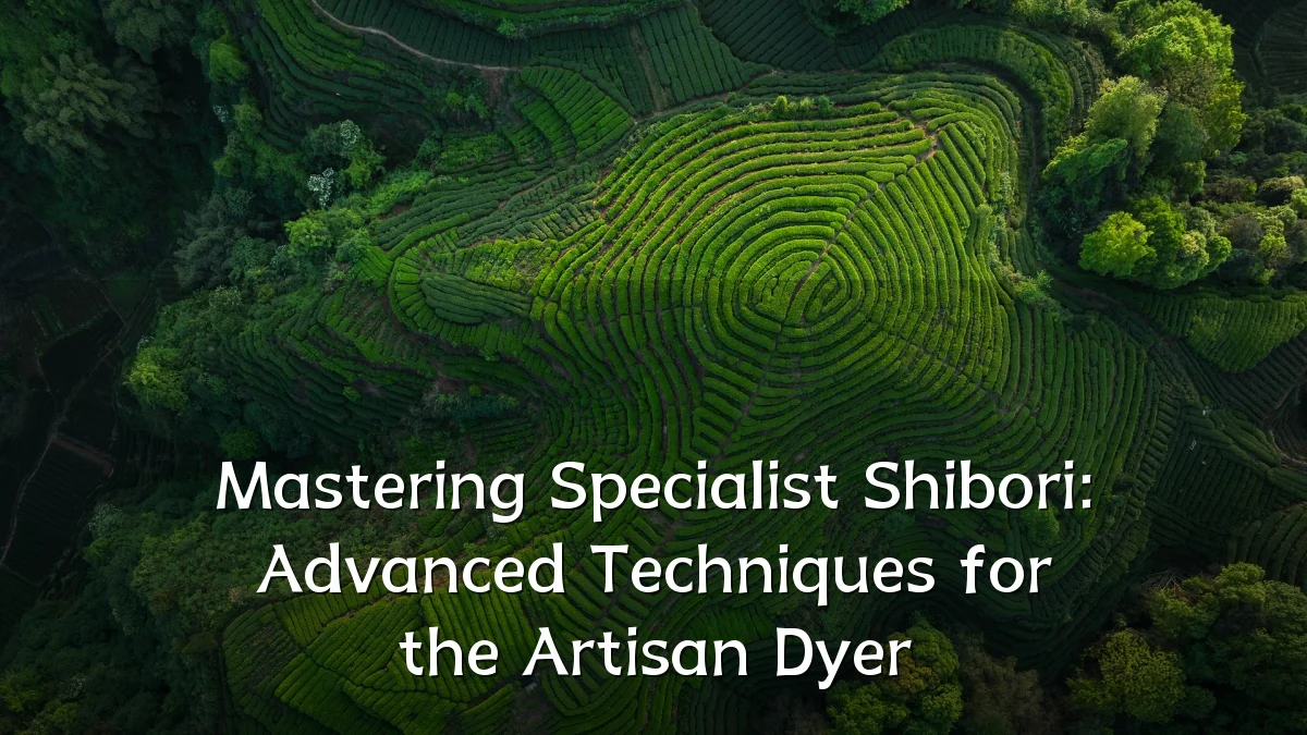 Mastering Specialist Shibori: Advanced Techniques for the Artisan Dyer
