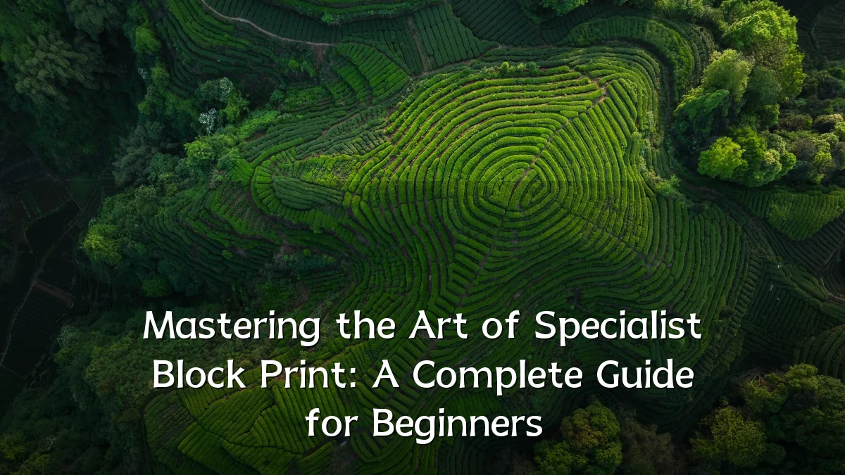 Mastering the Art of Specialist Block Print: A Complete Guide for Beginners