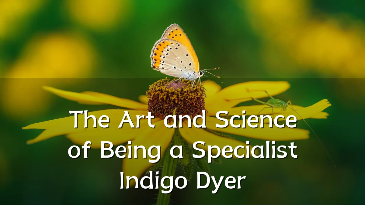 The Art and Science of Being a Specialist Indigo Dyer