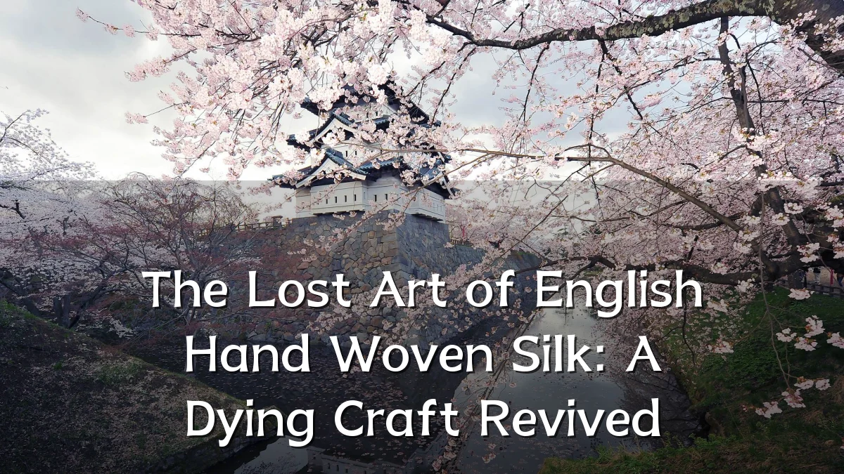 The Lost Art of English Hand Woven Silk: A Dying Craft Revived
