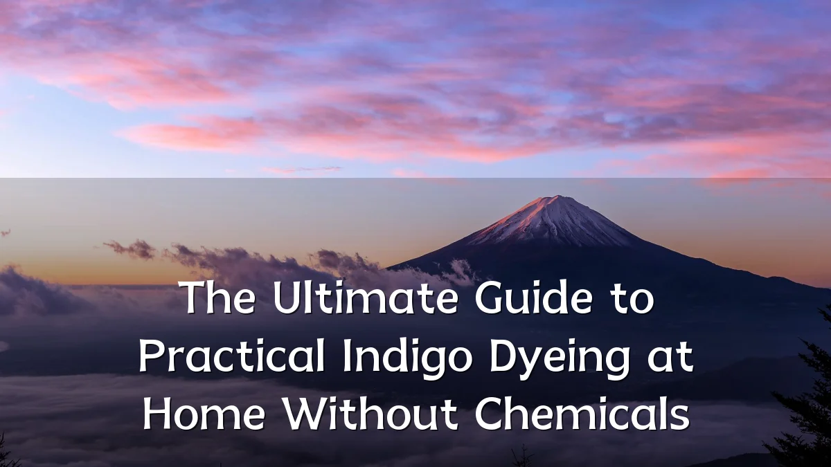 The Ultimate Guide to Practical Indigo Dyeing at Home Without Chemicals