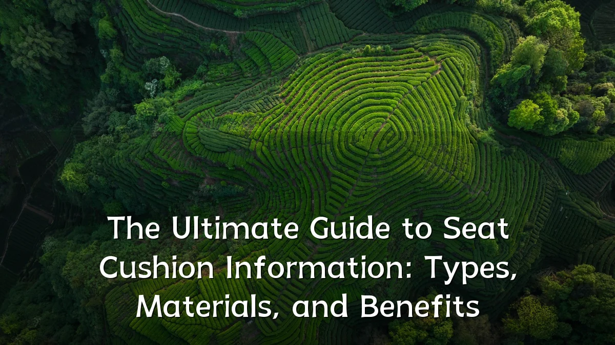 The Ultimate Guide to Seat Cushion Information: Types, Materials, and Benefits